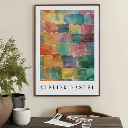 Kunstplakat "Atelier Pastel" Danish Pastel