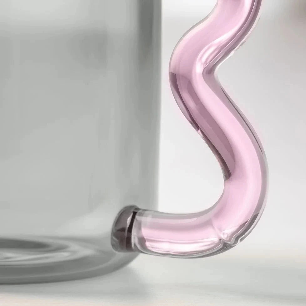Pahar din sticla colorata Danish Pastel