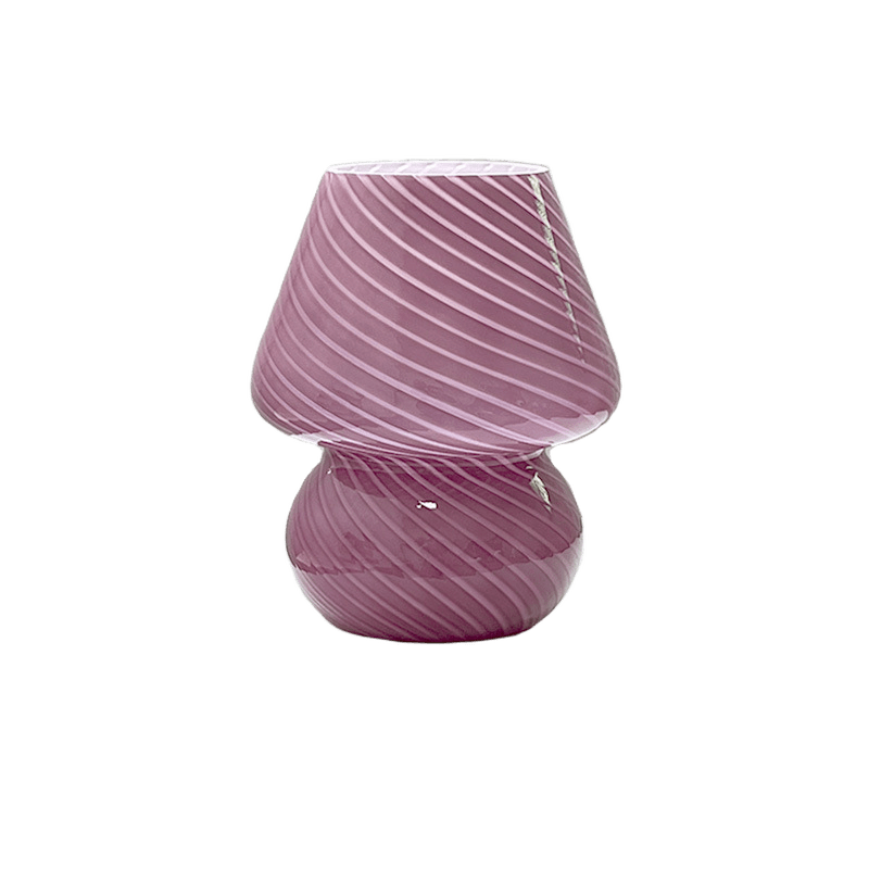 Lampe Vintage en Verre Danish Pastel - Violet - 4