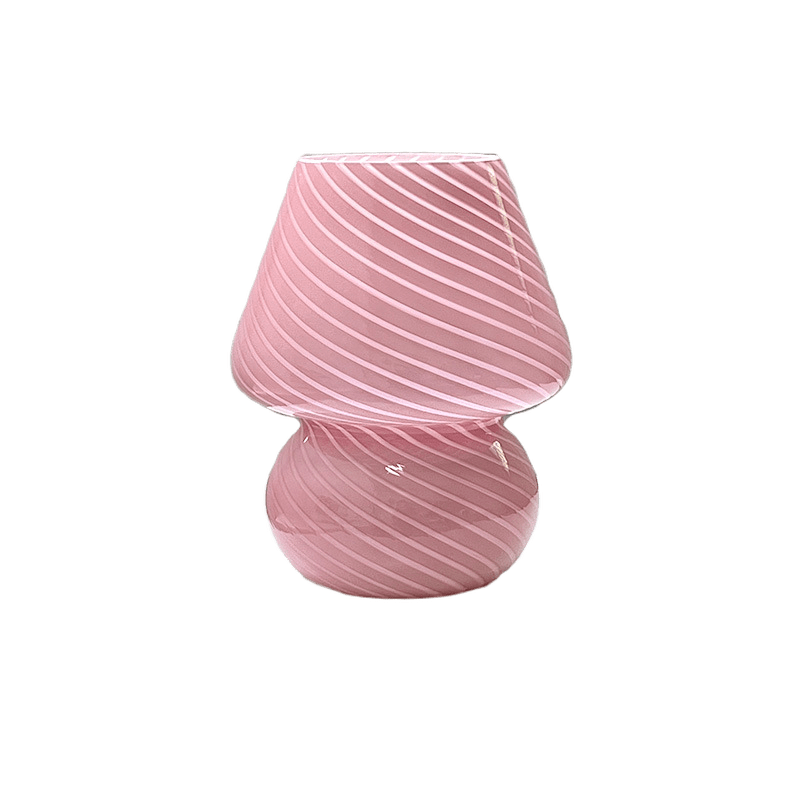 Lampe Vintage en Verre Danish Pastel - Rose - 6